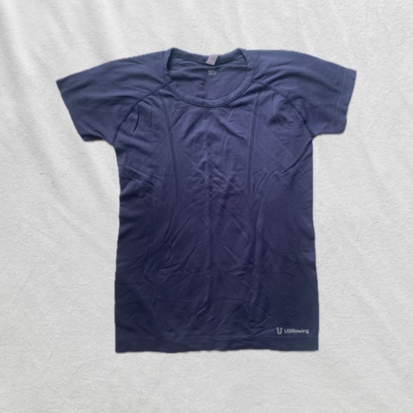 US Rowing athletic gray blue tee, size medium - Picture 1 of 9